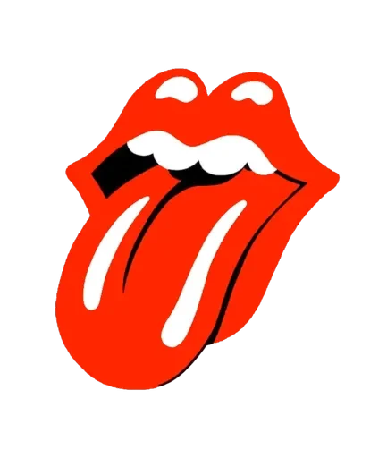 Logo des Rolling Stones avec langue tirée, utilisé pour la section recrutement.